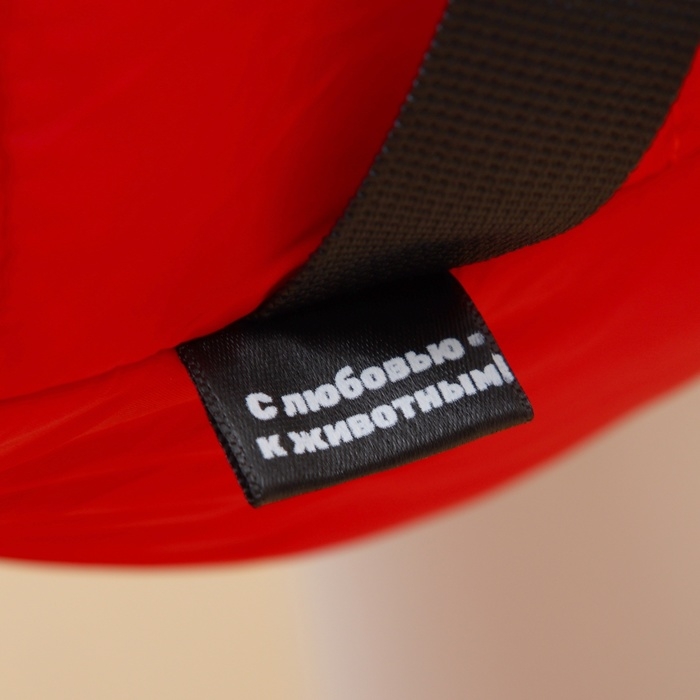 Комбинезон для собак со шлейкой Комбинезон для собак со шлейкой "Моден", размер 16 (ДС 36, ОГ 46, ОШ 35 см), красный