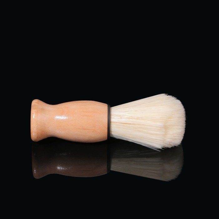 Помазок для бритья, деревянный, цвет коричневый Помазок для бритья, деревянный, цвет коричневый