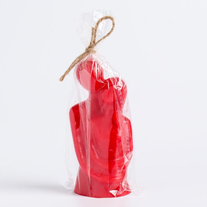 Свеча фигурная  Свеча фигурная "Влюбленные", 12 см, красная