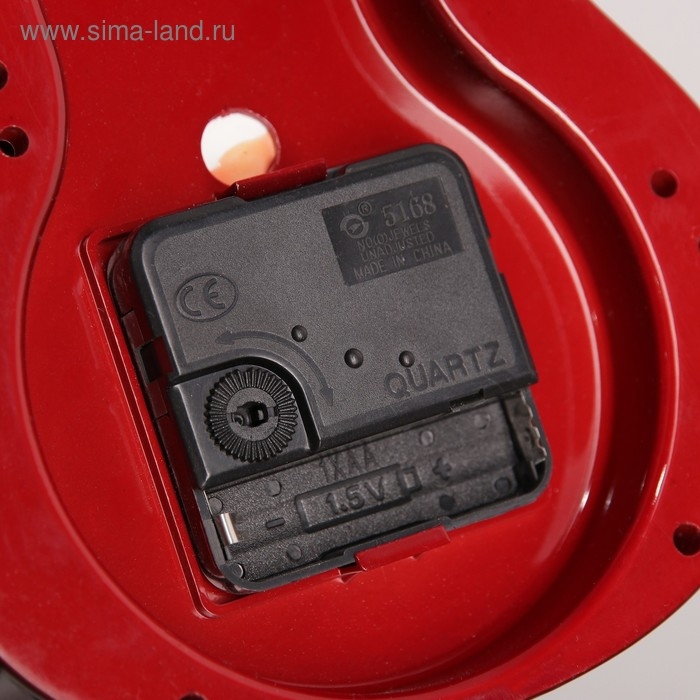 Часы настенные интерьерные детские Часы настенные интерьерные детские "Гитара", дискретный ход, 11 х 38 см, циферблат 9 см