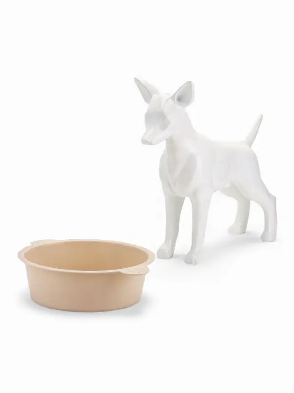 Миска для собак, 3 л, круглая, цвет МИКС