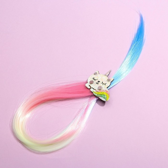 Заколки для волос , цветная прядь «Ты чудо!» Заколки для волос , цветная прядь «Ты чудо!»