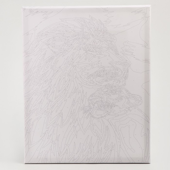 Картина по номерам на холсте с подрамником с золотой краской «Семья львов», 40 х 50 см Картина по номерам на холсте с подрамником с золотой краской «Семья львов», 40 х 50 см