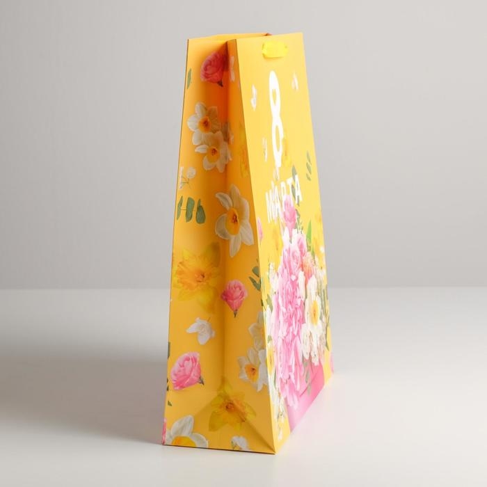 Пакет подарочный ламинированный вертикальный, упаковка, &laquo;Букет&raquo;, L 31 х 40 х 11,5 см