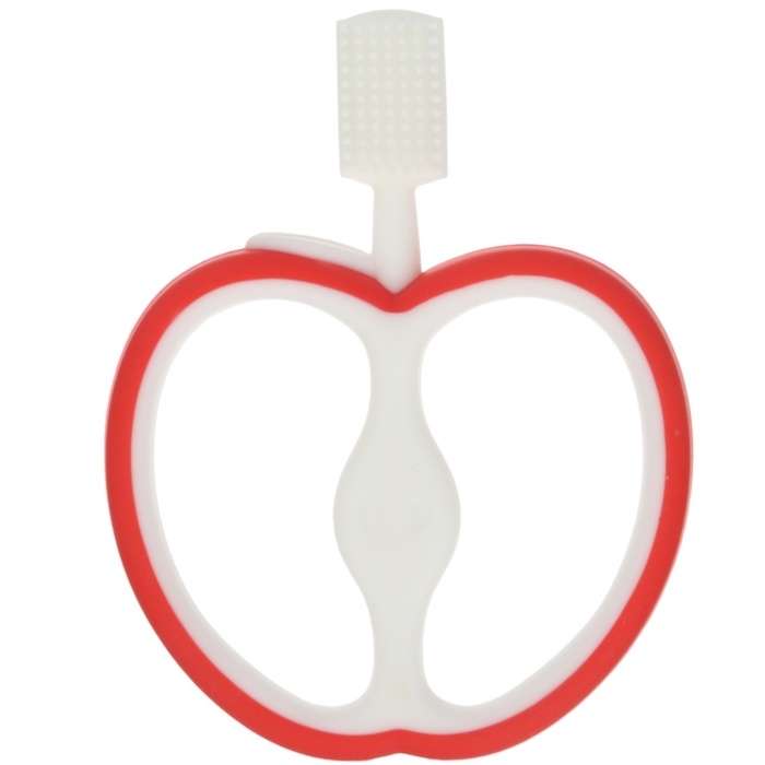 Прорезыватель силиконовый, массажер «Яблочко», цвет МИКС, Крошка Я