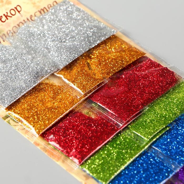 Глиттер на блистере (набор 12 пакетов (2 грамма - 1 пакет) ассорти Глиттер на блистере (набор 12 пакетов (2 грамма - 1 пакет) ассорти