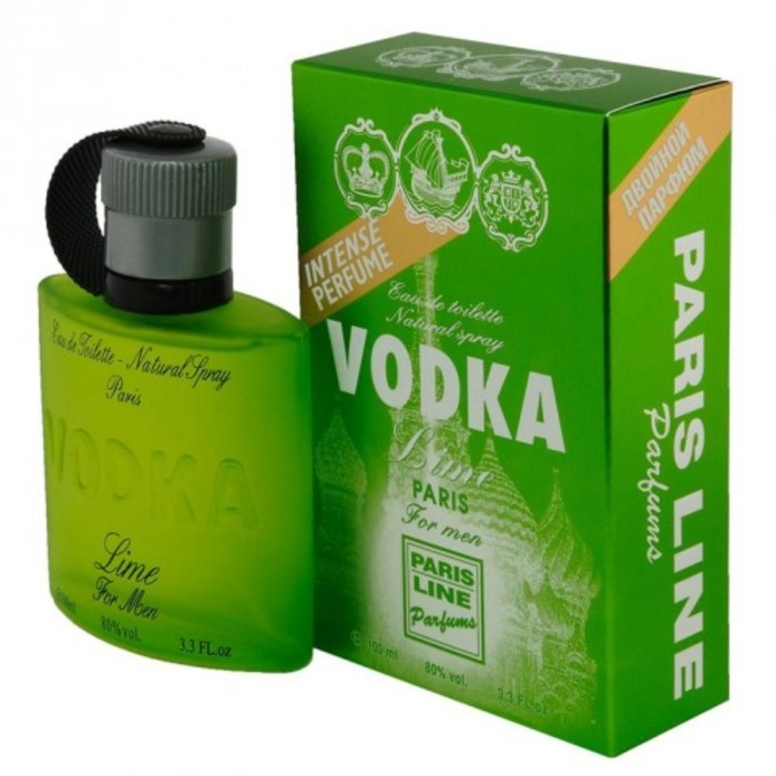 Туалетная вода мужская Vodka Lime Intense PerfumeD, 100 мл Туалетная вода мужская Vodka Lime Intense PerfumeD, 100 мл