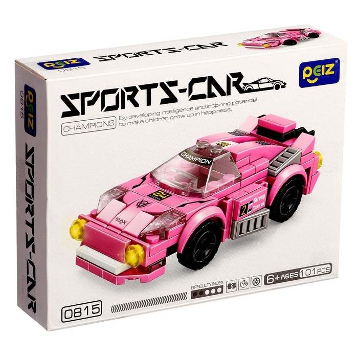 Конструктор Гонка &laquo;Спорткар&raquo;, 101 деталь