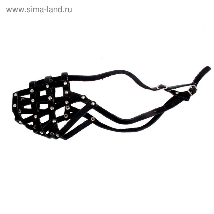 Намордник кожаный сетчатый с перемычкой №3,овчарка,(длина по носу 11 см, обхват морды 30 см), 161347 Намордник кожаный сетчатый с перемычкой №3,овчарка,(длина по носу 11 см, обхват морды 30 см), 161347