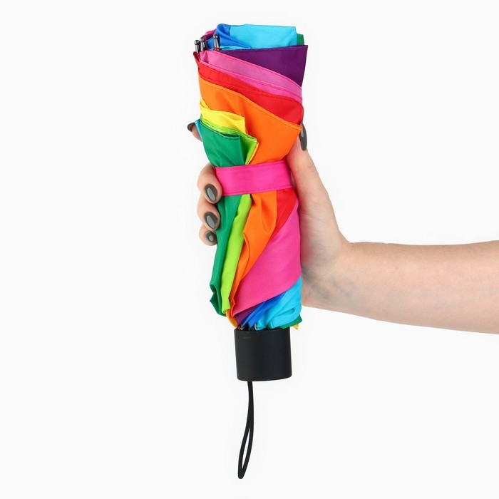 Зонт женский радужный «Время дождя и чудес», 10 спиц. Зонт женский радужный «Время дождя и чудес», 10 спиц.