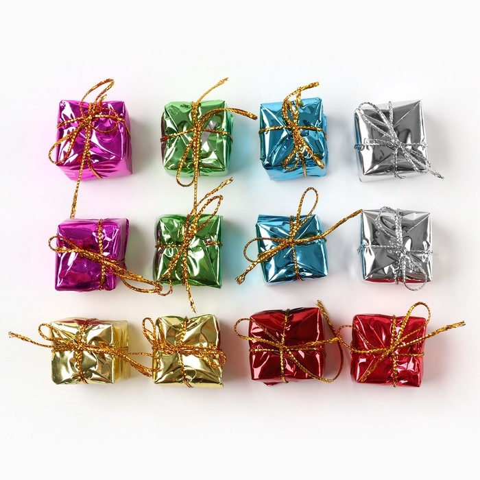 Новый год: Ёлочные игрушки новогодние «Подарки», МИКС Новый год: Ёлочные игрушки новогодние «Подарки», МИКС