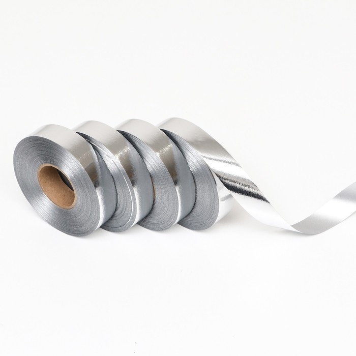 Лента металлизированная, серебряный, 2 х 45 м Лента металлизированная, серебряный, 2 х 45 м