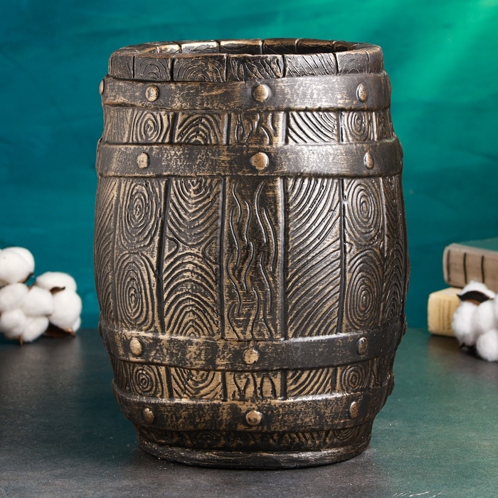 Копилка Копилка "Бочка" 21х21х30см, бронза