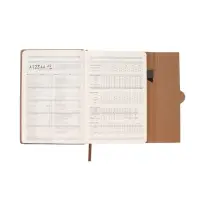 Ежедневник недатированный формат А5, с клапаном, 96л, линия, пвх, Серый