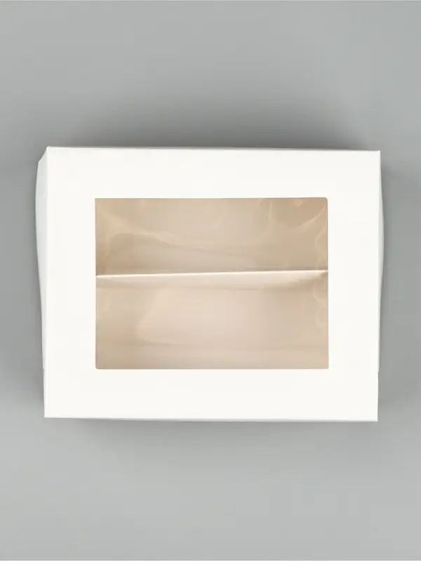 Кондитерская упаковка для макарун с окном, «Белая», 11 х 13.5 х 5.5 см Кондитерская упаковка для макарун с окном, «Белая», 11 х 13.5 х 5.5 см