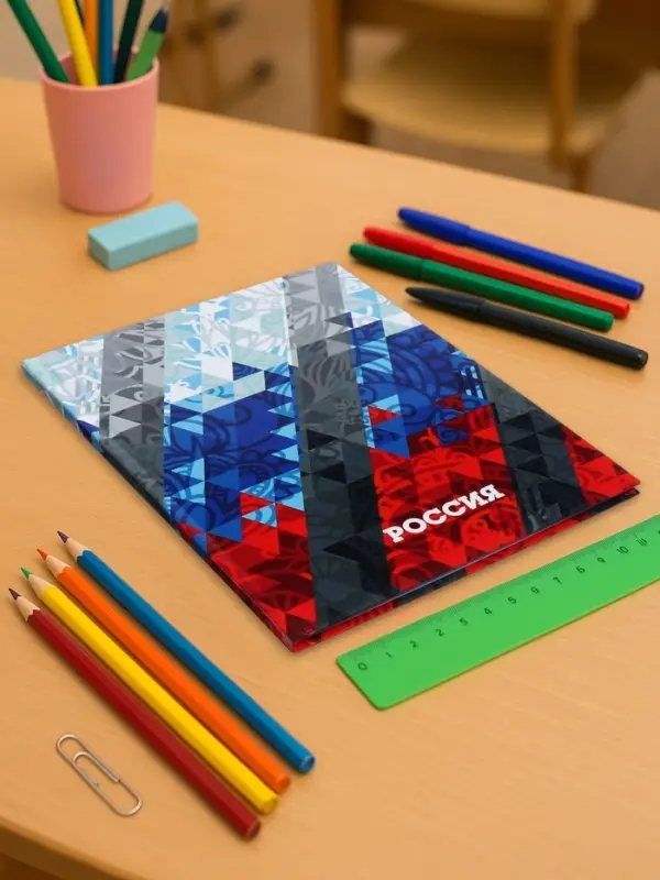 Дневник школьный для 1-11 классов, &laquo;Россия геометрия&raquo;, твёрдая обложка 7БЦ, глянцевая ламинация, 40 листов