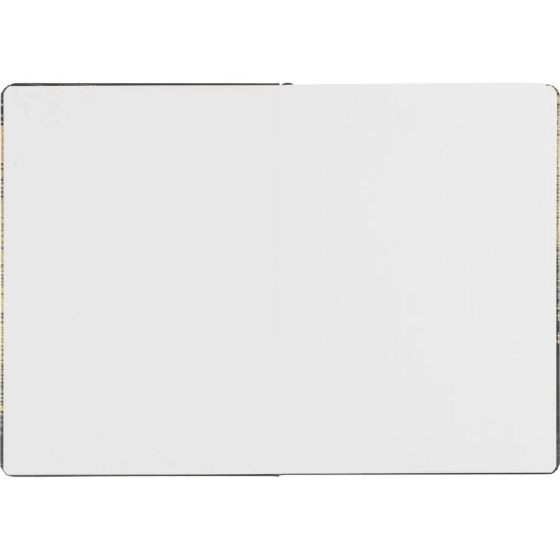 Бизнес-блокнот Gold Collection А5 96л,клетка,картон,сшивка,резинка,черный