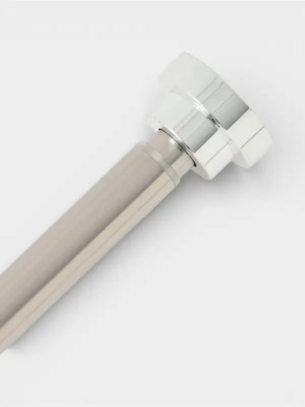 Карниз для ванной комнаты "Блеск" 116-220 см нержавеющая сталь, цвет хром