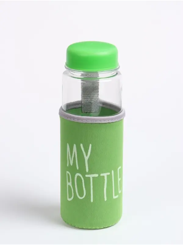 Бутылка для воды My bottle, 500 мл, 19.5&times;6 см, чехол в комплекте, цвет МИКС
