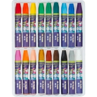 Пастель масляная M&G, 6-гран, 18 цветов в наборе