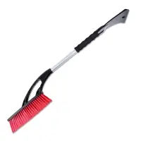 Щётка-скребок AVS WB-6312 (73 cм), мягкая ручка, распушенная щетина.