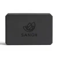 Блок для йоги Sangh, 23&times;15&times;8 см, чёрный