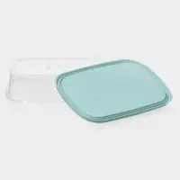 Набор пищевых контейнеров SparkPlast BioFresh, 4 шт.: 500 мл, 1 л, 1.6 л, 2.3 л, прозрачный, крышки МИКС
