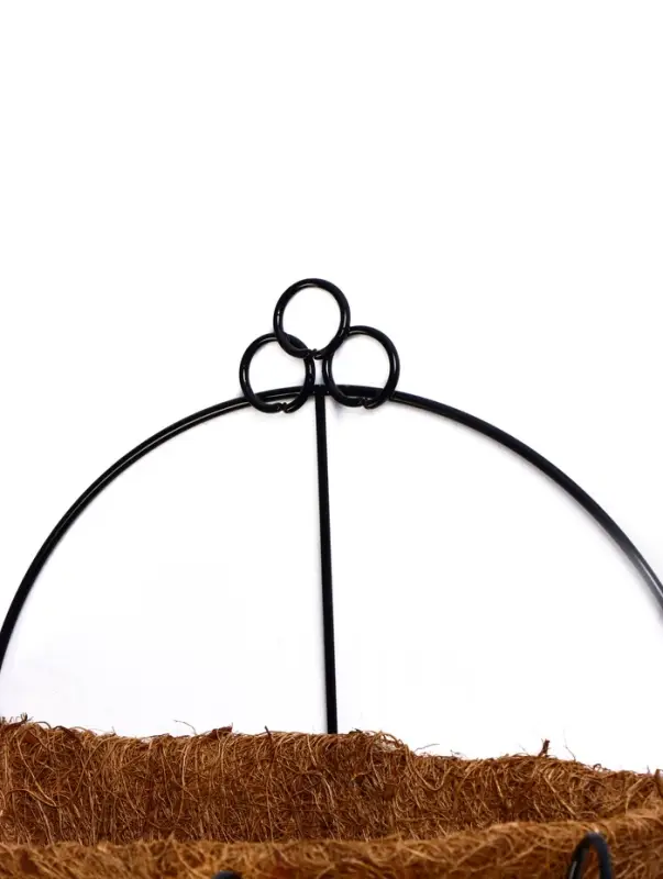 Кашпо настенное d=20 см, с кокосовым вкладышем Кашпо настенное d=20 см, с кокосовым вкладышем