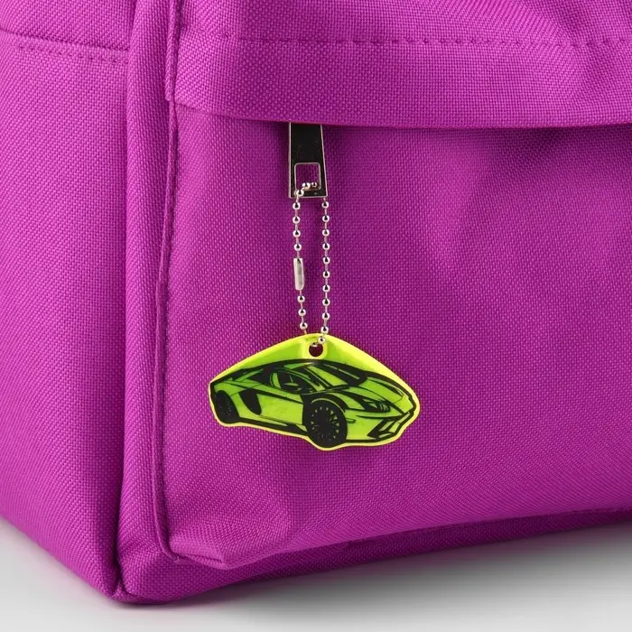 Светоотражающий элемент «Авто», двусторонний, 3.3×6.2 см, МИКС Светоотражающий элемент «Авто», двусторонний, 3.3×6.2 см, МИКС