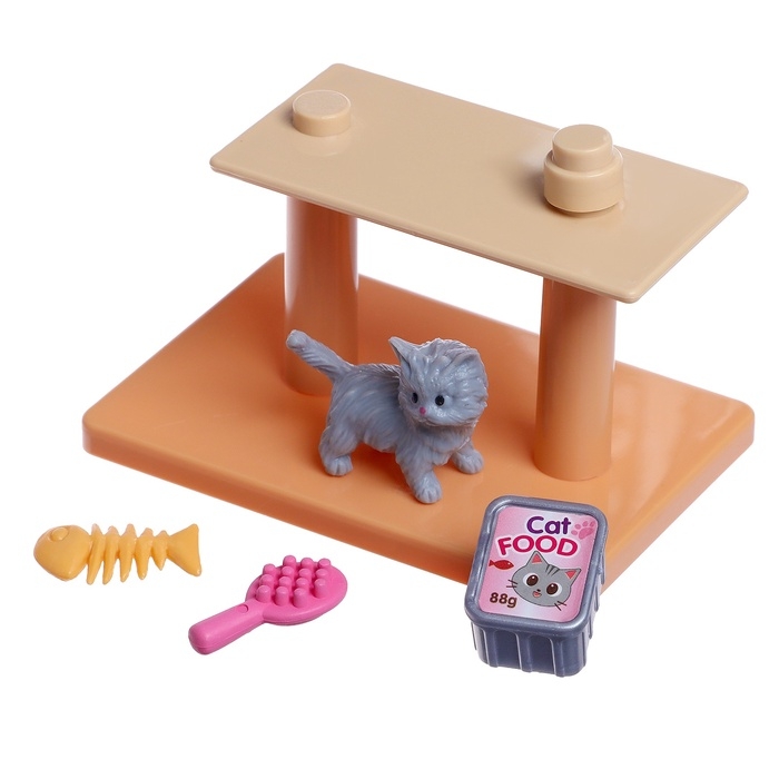 Игровой набор «Котя дома» с аксессуарами, МИКС Игровой набор «Котя дома» с аксессуарами, МИКС