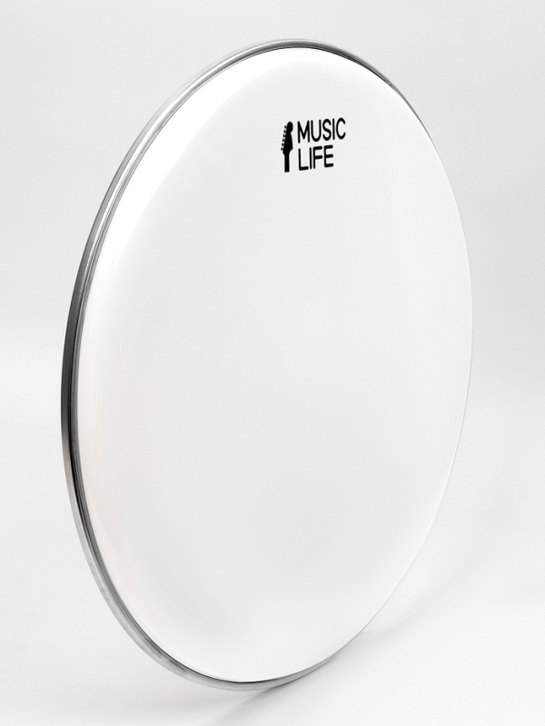 Пластик для барабана Music Life 14 дюймов, белый