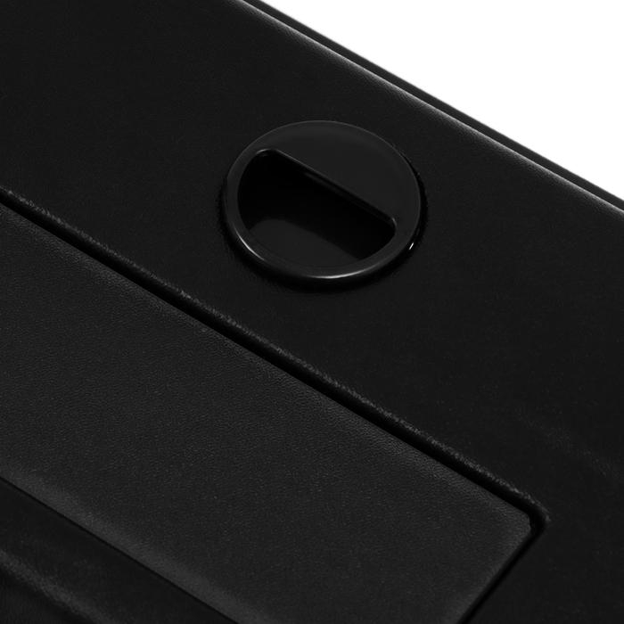 Аквариум Аквариум "Панорамный" с крышкой, 50 литров, 56 х 26 х 36 см, чёрный