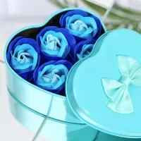 Мыльные розочки, трёхцветные, набор 6 шт., в коробке
