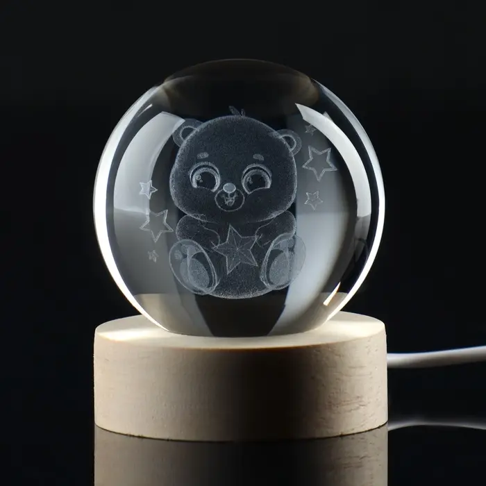 Светильник ночник &laquo;Медвежонок&raquo;, d=6 см