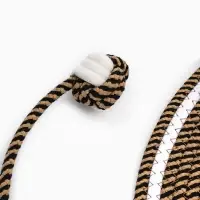 Когтеточка-коврик с хвостом 50 см, коричневый