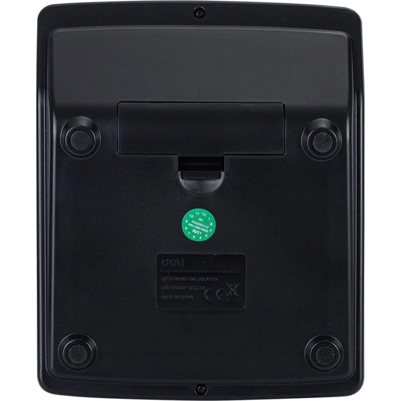 Калькулятор настольный КОМП. Deli E837, 12-р, дв.пит., 148x120мм, черный