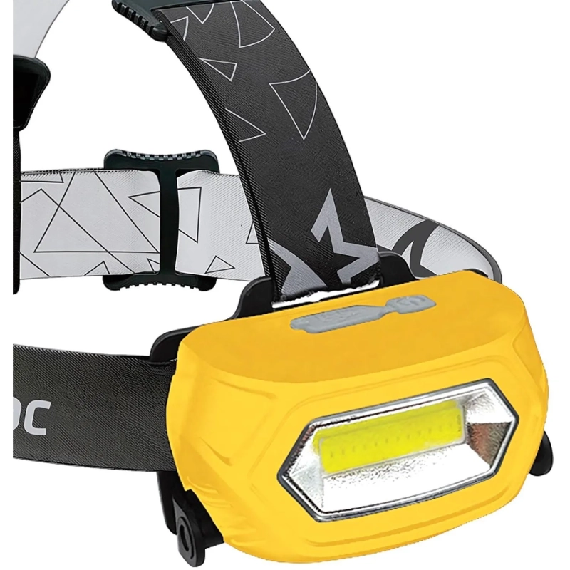 Фонарь налобный светодиодный аккум. КОСМОС KOC-LiPoH3WCOB, 3Вт