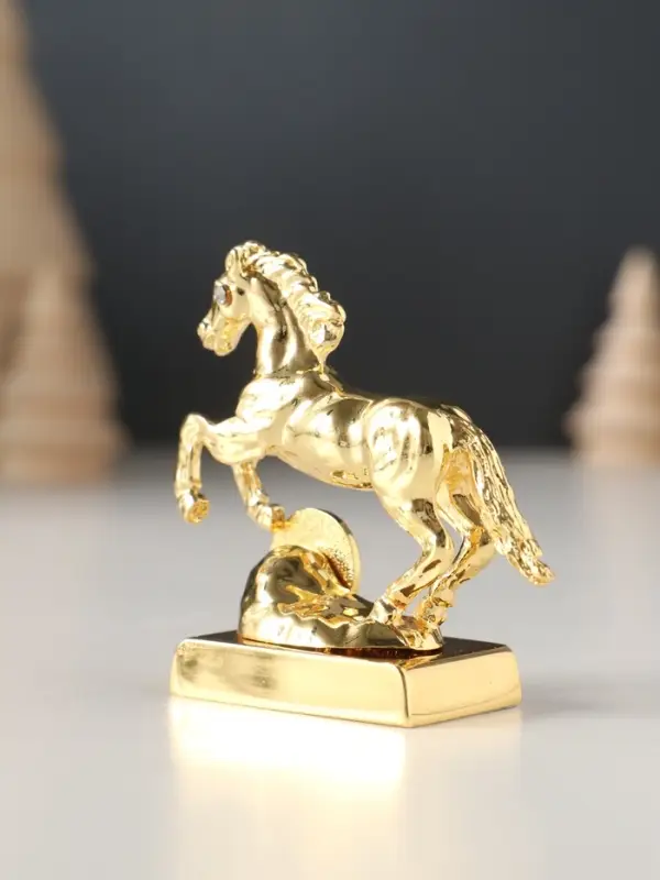 Сувенир Лошадь с монеткой и пожеланием  Сувенир Лошадь с монеткой и пожеланием "Счастья", 6х2,5х6 см.