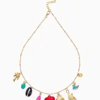 Колье &laquo;Море любви&raquo;, L=40 см, цветное в золоте