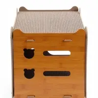 Домик - когтеточка &laquo;Пижон.Таунхаус&raquo;, 44&times;33&times;32 см, с кошачьей мятой, гофрокартон, дерево