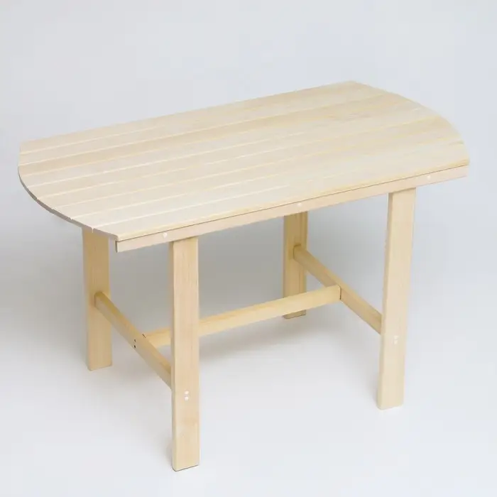 Стол для бани и дачи, 120×63×70 см, деревянный, липа Стол для бани и дачи, 120×63×70 см, деревянный, липа