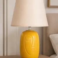 Лампа настольная RISALUX &laquo;Джокер&raquo;, 15 Вт, Е14, жёлтая, 28&times;28&times;42 см