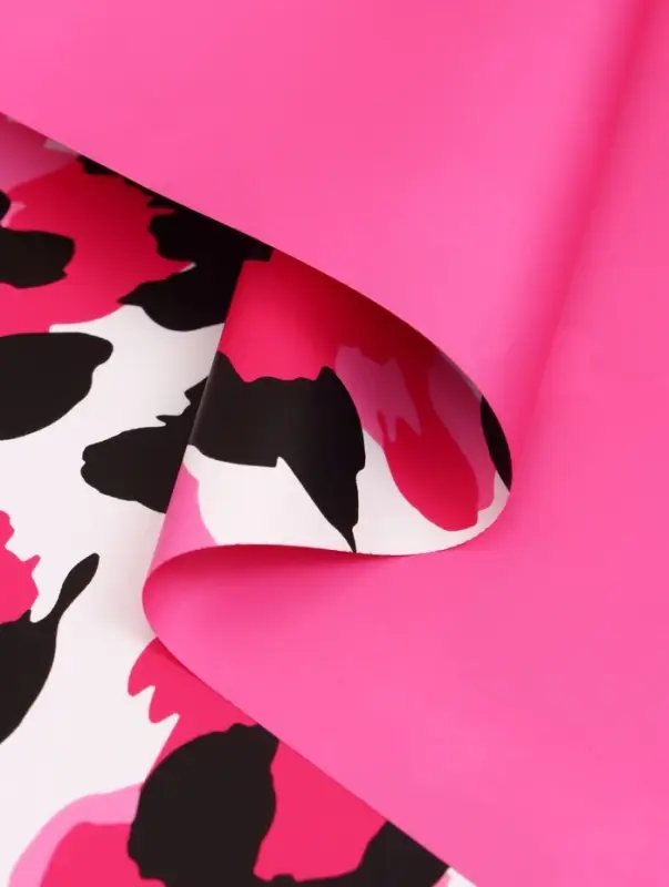 Пленка для цветов, &laquo;Эклер&raquo;, бело-розовый, 57&times;57 см