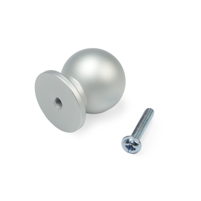 Ручка-кнопка CAPPIO RK146, d=25 мм, цвет матовый хром, 8 шт. Ручка-кнопка CAPPIO RK146, d=25 мм, цвет матовый хром, 8 шт.