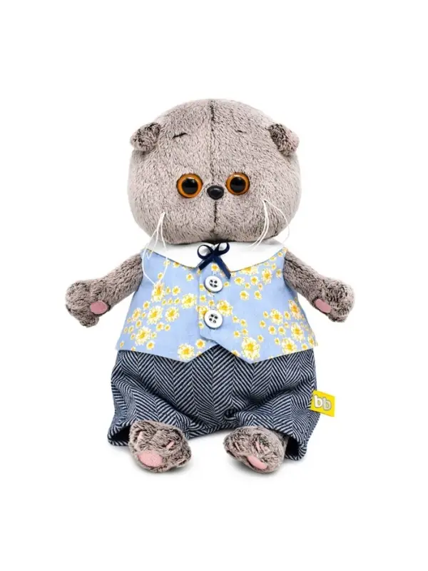 Мягкая игрушка &laquo;Кот Басик BABY в жилете и брюках&raquo;, 20 см