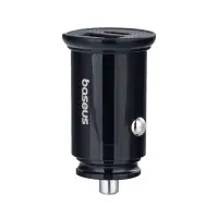 Переходник автомобильного зарядного устройства на USB + Type-C 30W CCALL-YS01 Baseus черный