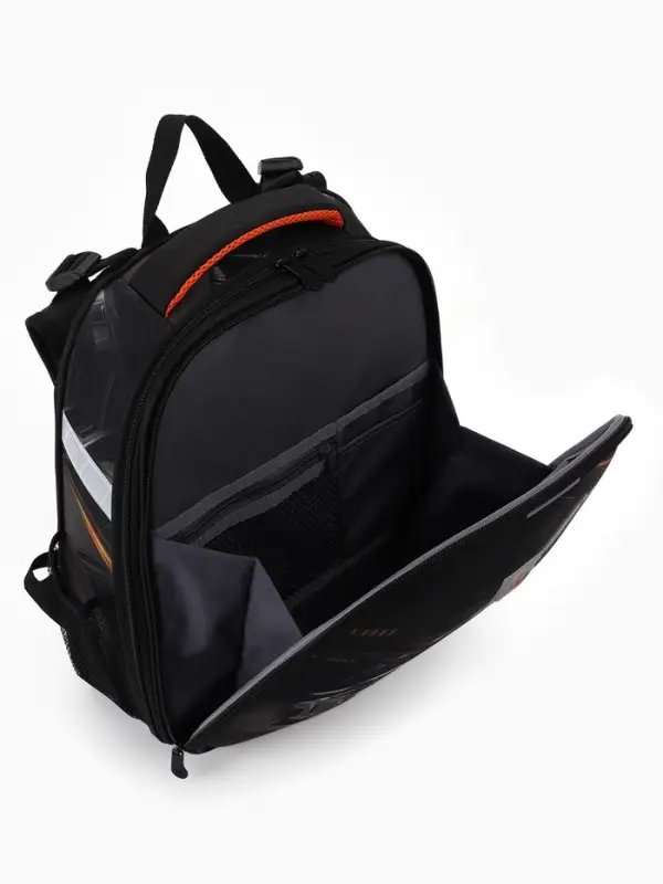 Рюкзак школьный для мальчика &laquo;Автомобиль&raquo;, Stavia, эргономичная спинка, 30&times;16&times;38 см, чёрный