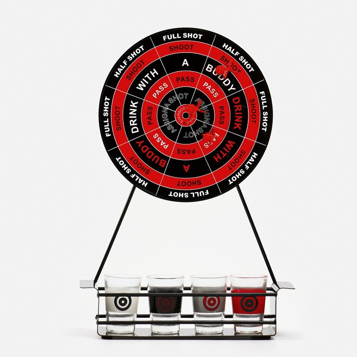 Игра  Игра "Пьяный дартс", мишень d-20 см, 4 стопки, 4 дротика, 41.5 х 19 х 20 см