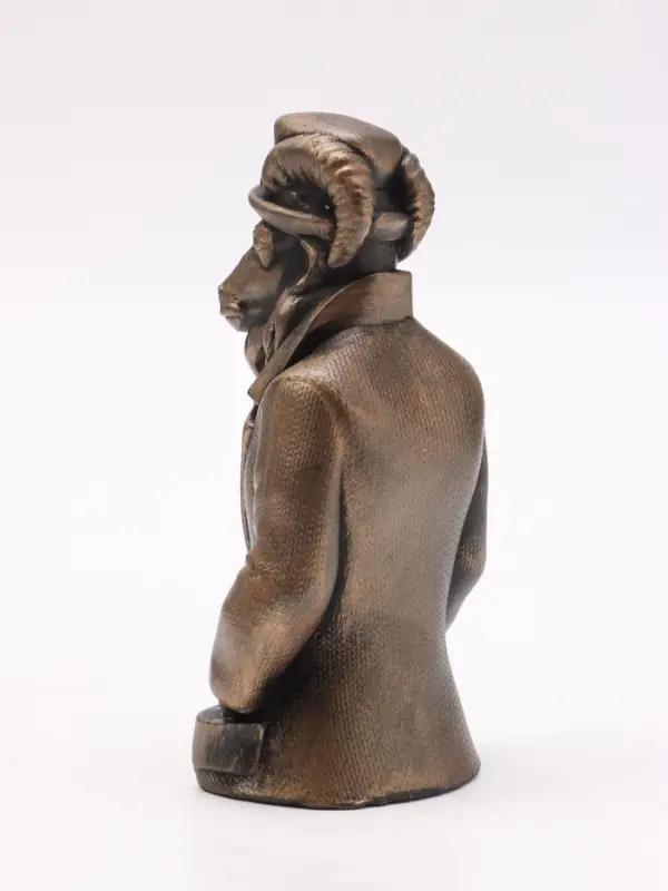 Фигурка декоративная &laquo;Баран в костюме&raquo;, 12&times;6&times;4 см, бронза