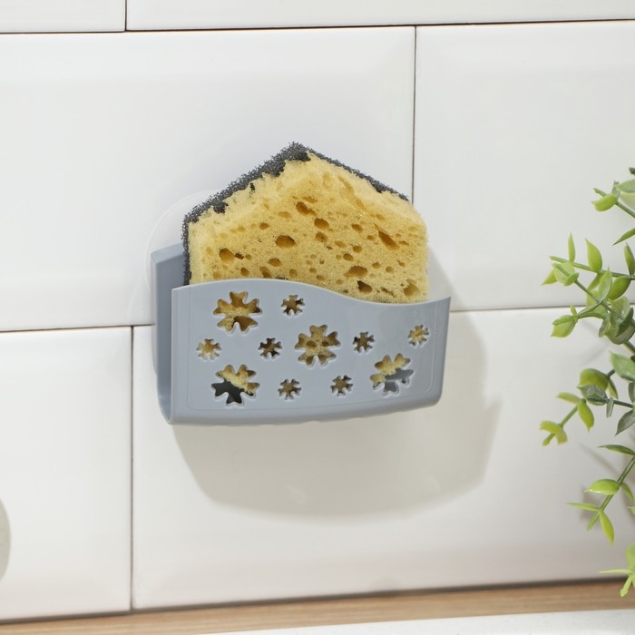 Подставка под губку на присосках, пластик, МИКС Подставка под губку на присосках, пластик, МИКС